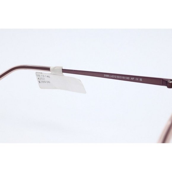 Pro-Design Denmark 3184 c.4212 Light Rose Square Eyeglasses Clear Lenses 50mm - Picture 4 of 6